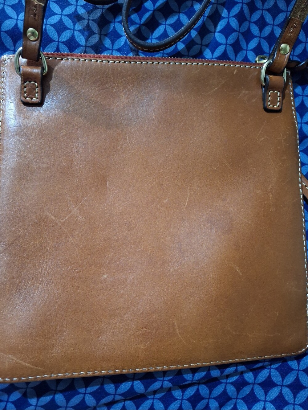 Dooney & Bourke Brown Leather Messenger Crossbody - Picture 3 of 3